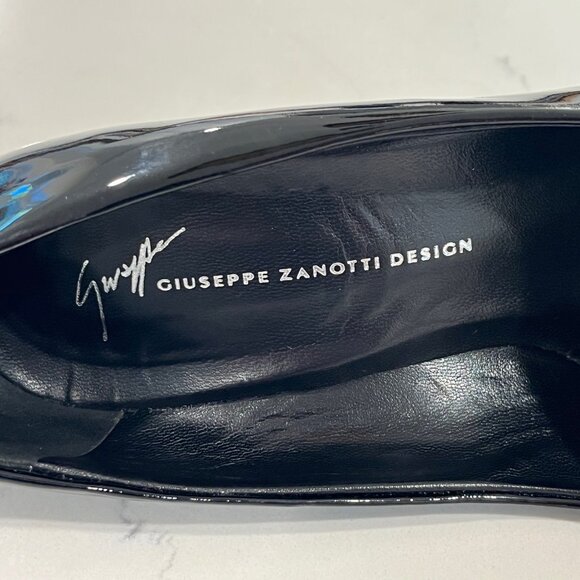 Giuseppe Zanotti Pumps Black with Red hills Made in Italy Size 38/8US - Picture 9 of 10